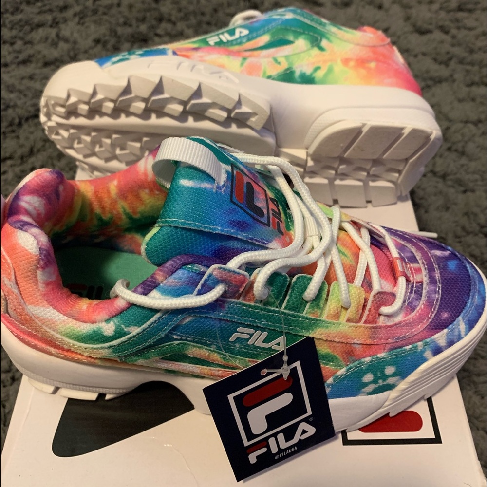 “TIE DIE” girls Fila🌈